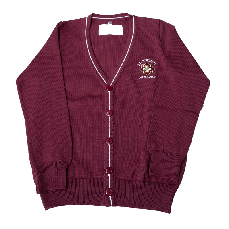 CARDIGAN SWEATER WITH LOGO