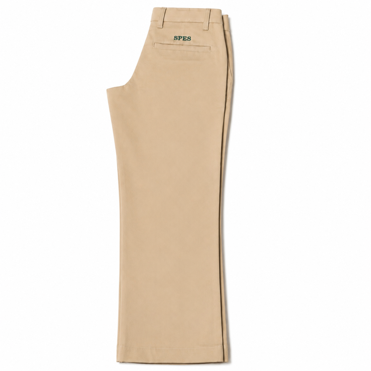 KHAKI PANTS WITH LOGO