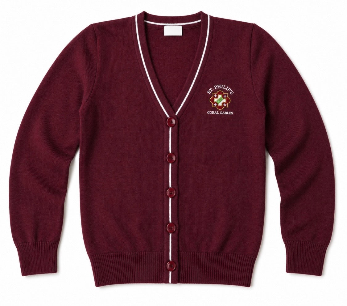 CARDIGAN SWEATER WITH LOGO