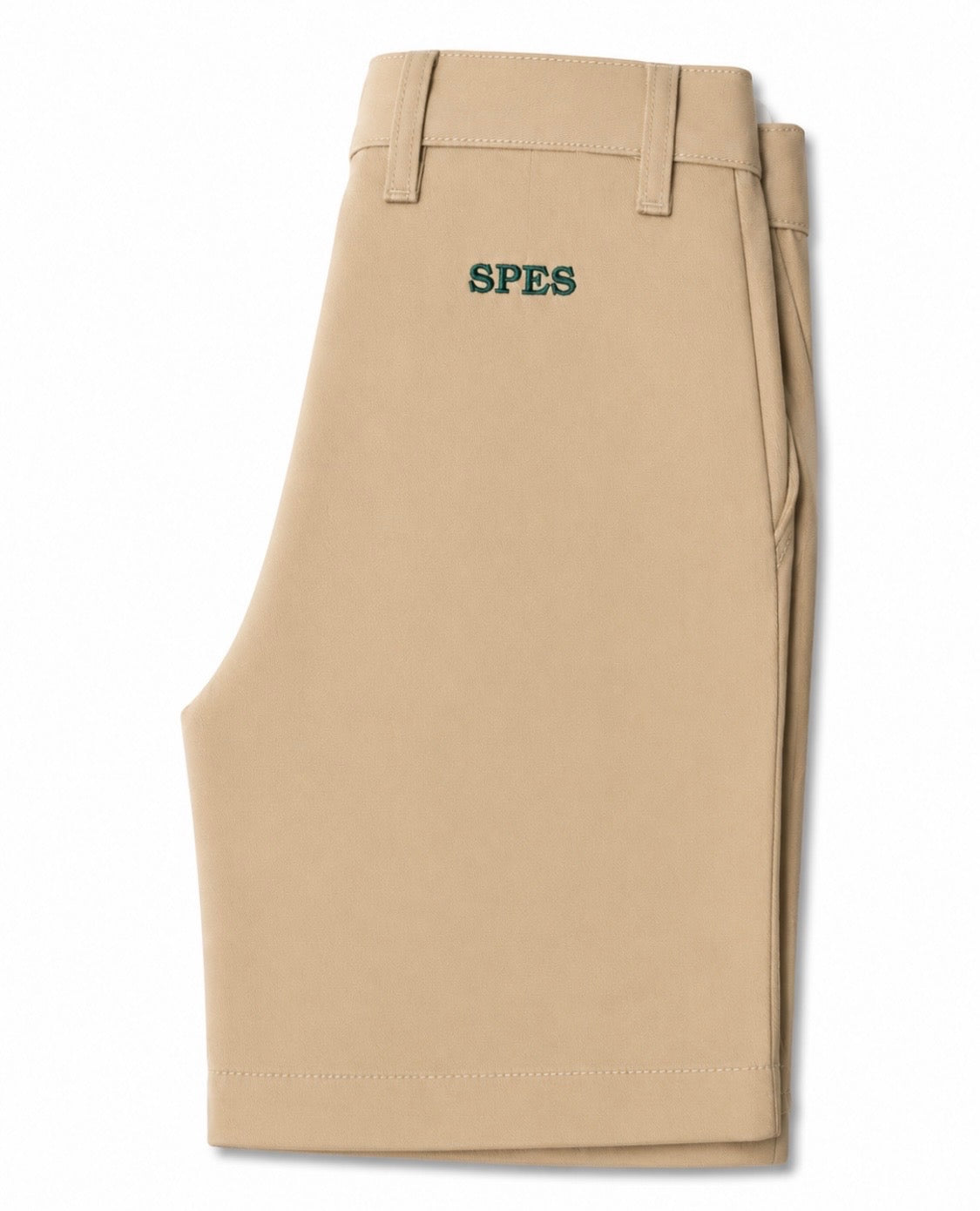 KHAKI SHORT WITH LOGO