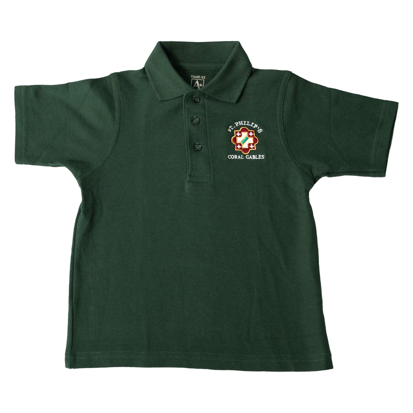 GREEN SHORT SLEEVE POLO SHIRT