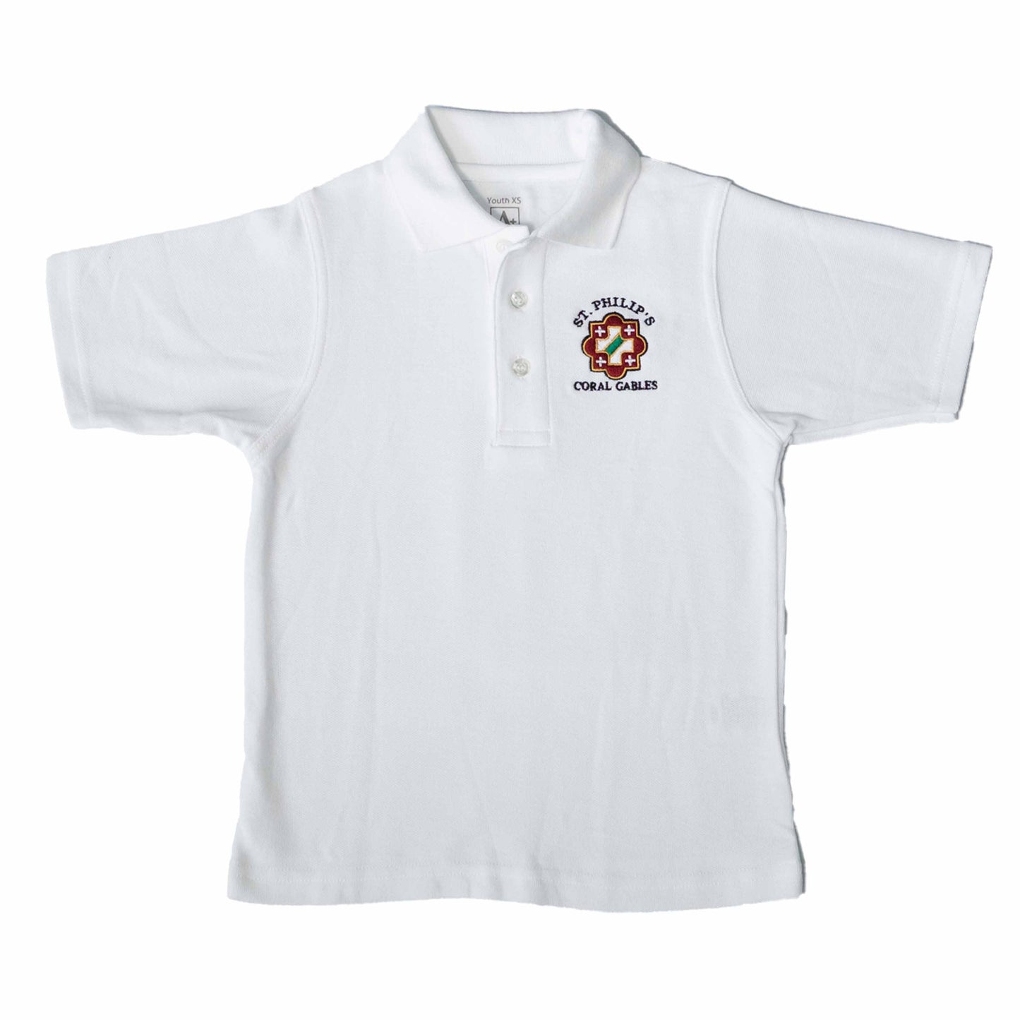 WHITE SHORT SLEEVE POLO SHIRT