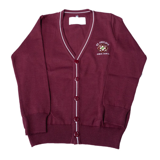CARDIGAN SWEATER WITH LOGO