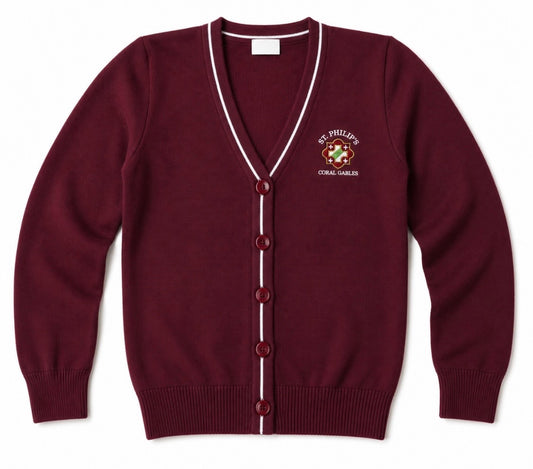 CARDIGAN SWEATER WITH LOGO