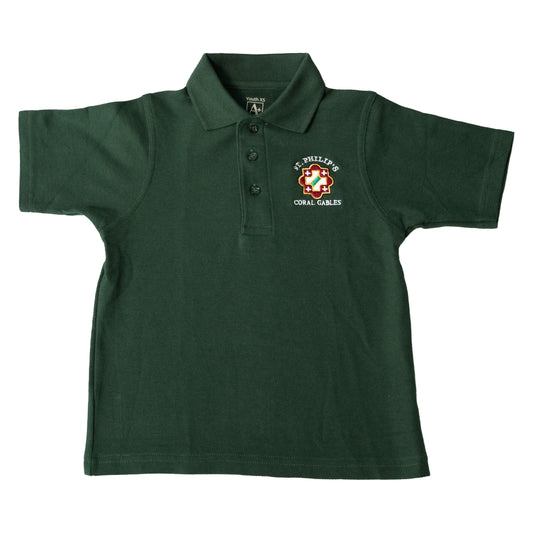 GREEN SHORT SLEEVE POLO SHIRT